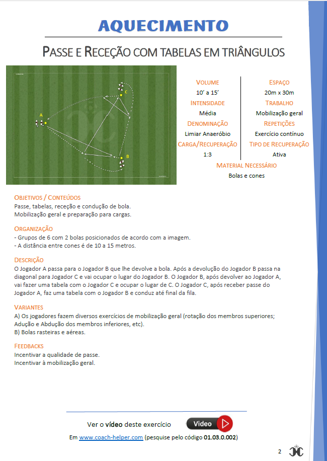 ePack  Futebol (edição 1) - 10 exercícios