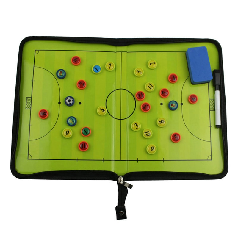 Magnetic board with a clasp